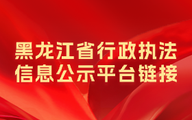 黑龙江省行政执法信息公示平台链接